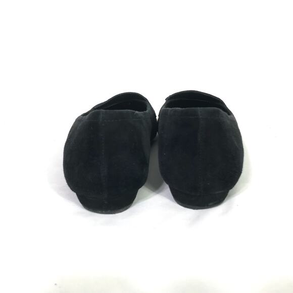 Vaneli Black Suede Fringe Flat 7N EUC - Picture 3 of 7